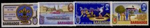 Barbados 323-6 MNH Scouts, Crest, Boat, Flag