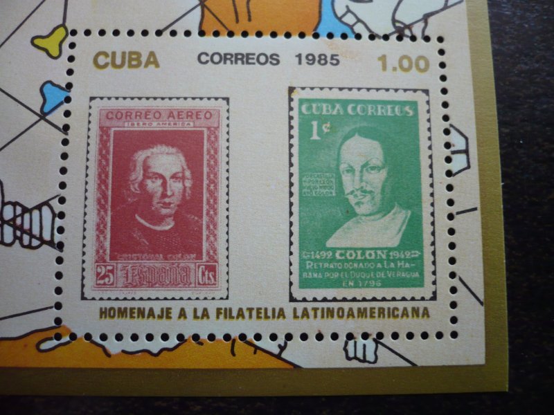 Stamps - Cuba - Scott# 2818 - Souvenir Sheet