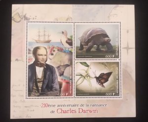 D)2019, REPUBLIC OF THE CONGO, 210TH ANNIVERSARY OF THE BIRTH OF CHARLES DARWIN