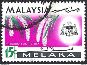 MALAYSIA MALACCA 1965 15c Multicoloured SG66 Used