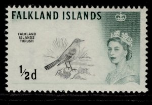 FALKLAND ISLANDS QEII SG193, ½d black & myrtle-green, NH MINT.