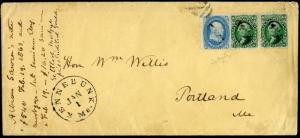 #63, #68 PAIR ON XF COVER MAINE LOCAL USAGE BM8448