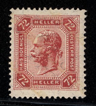 Austria 1904 Scott #105a MH w/ varnish bars