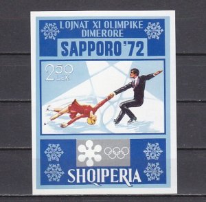 Albania, Scott cat. 1410. Sapporo Winter Olympics s/sheet. ^