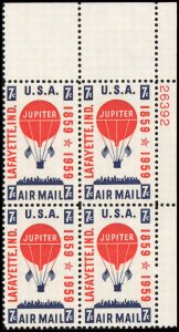 US #C54 LAFAYETTE MNH UR PLATE BLOCK #26392