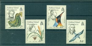 Falkland Islands Dep. - Sc# 1L97-100. 1985 Naturalists. MNH. $8.50.