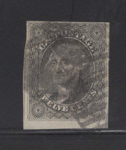 US Stamp Scott #17 12c Gray Black Washington USED SCV $250