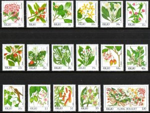Palau Stamp 126-142  - Flowers of Palau