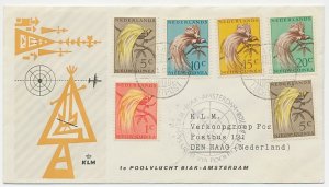 FFC / First Flight Cover Netherlands New Guinea 1958 Bird of Paradise