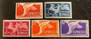 Italy Scott#  E19-E23 VF Unused NH Lot of 5 stamps Cat $49.95
