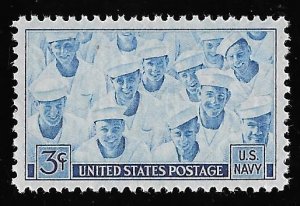 935 3 cents Navy in World War 2 Stamp mint  OG NH EGRADED XF 88 XXF