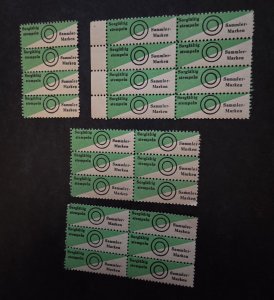 GERMANY Sorgialtig Stempeln Sammlermarken Label Stamp Lot MNH OG T16500
