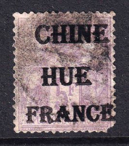 FRANCE 96 SCARCE CHINE HUE FRANCE OVERPRINT CDS $70 SCV FOR STAMP ALONE