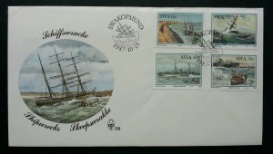 South Africa Ship 1987 Sail Boat Vehicle Transport (stamp FDC)