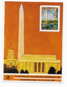 Mozambique 1989 World Stamp Expo Washington S/S Sc 1107 MNH C3