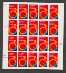 U.S. Scott #3315 Prostate Cancer Stamps - Mint NH Sheet - LML Plate