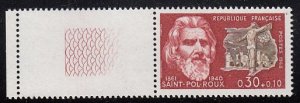 France 1968 MNH Sc B419 30c + 10c Saint-Pol-Roux Selvedge copy