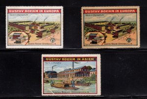 German Advertising Stamps - Gustav Boehm & Co. Soaps & Perfumes - Factories