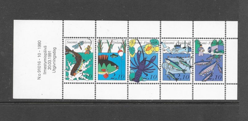 FISH - FINLAND #863 FISHING  MNH