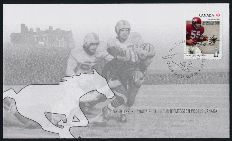 Canada 2571 on FDC  - CFL, Football, Calgary Stampeders, Horse