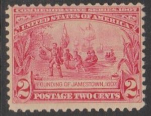 U.S. Scott #329 Jamestown Stamp - Mint Single