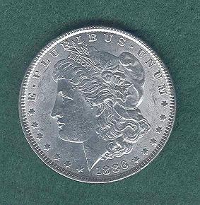 BU 1886 Silver Morgan Dollar...NR