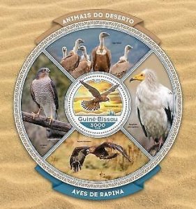 2016 Guinea-Bissau. Birds Of Prey. Y&T Code: 1231. Michel Code: 8816 / Bl.1524