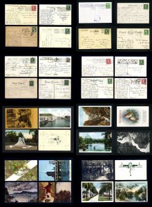 Lot of 16 used Picture Post Cards from various States and locations - Lot # 1