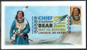 5798 - FDC  - 63c Chief Standing Bear - Wally Jr - DCP