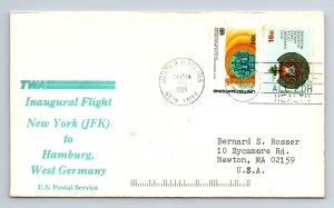 1968 United Nations - Inaugural Flight - New York to Hamburg - F9050