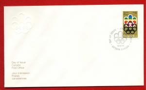 B3 Canada FDC -1976 Olympic Symbols Semi-Postal 