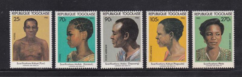 Togo 1318-22, F-VF, MNH