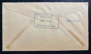 1944 Navy Post Office Canada OHMS Meter Cancel Cover to Sydney