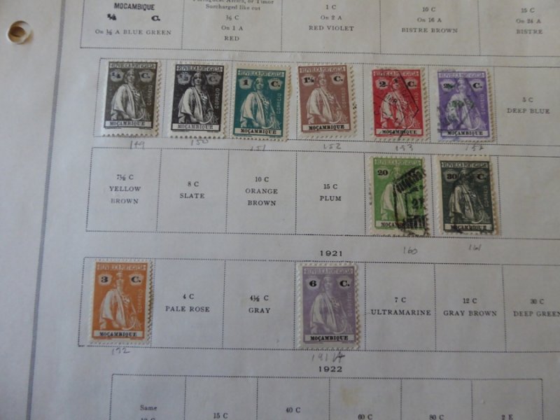 Mozambique 1913-1975 Stamp Collection on Scott International Pages