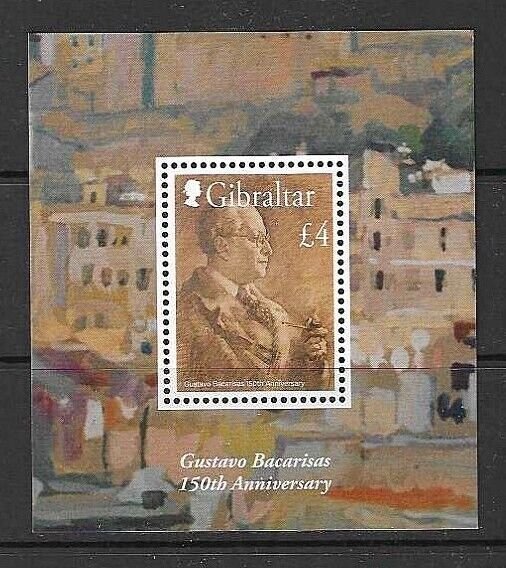 GIBRALTAR 2022 GUSTAVO BACARISAS MINIATURE SHEET MNH