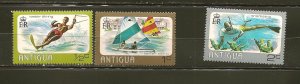 Antigua 438-440 Water Sports MNH