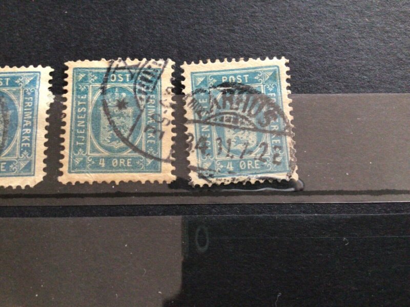 Denmark Government service used stamps A12031