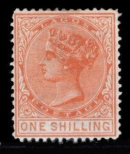 MOMEN: LAGOS SG # 16 1879 CROWN CC P14 MINT OG H £1,300 LOT #68798*