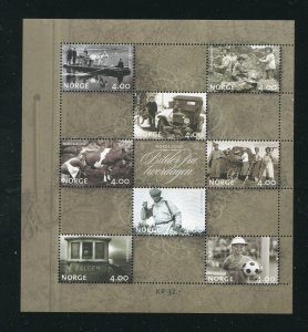 Norway 1235a Pictures of Everyday Life Sheet of 8 Stamps MNH 1999