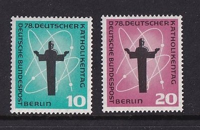 Germany  Berlin   #9N162-9N163  MNH 1958  Christ and the cosmos