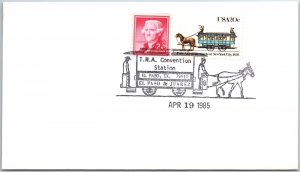 US SPECIAL EVENT POSTMARK COVER T.N.A. CONVENTION AT EL PASO TEXAS 1985 TYPE C