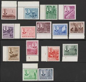 NORTH BORNEO 1950 KGVI Pictorial basic set 1c-$10. MNH **.