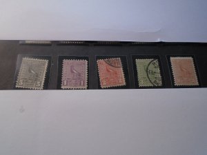 Uruguay  #  317-20 / 323  used / MH  Birds