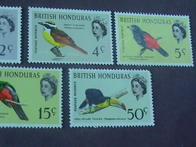 BRITISH HONDURAS # 167a-175a-MINT/NEVER HINGED--COMPLETE SET---BIRDS--QEII--1967