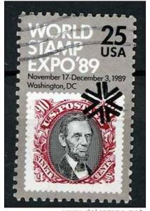 USA 1989 - Scott 2410 used - 25c, World Stamp Exposition 