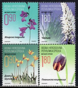 BOSNIA SERBIA(526) - Flora - Flowers - MNH Set - 2020