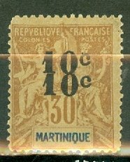 B: Martinique 54a mint CV $525