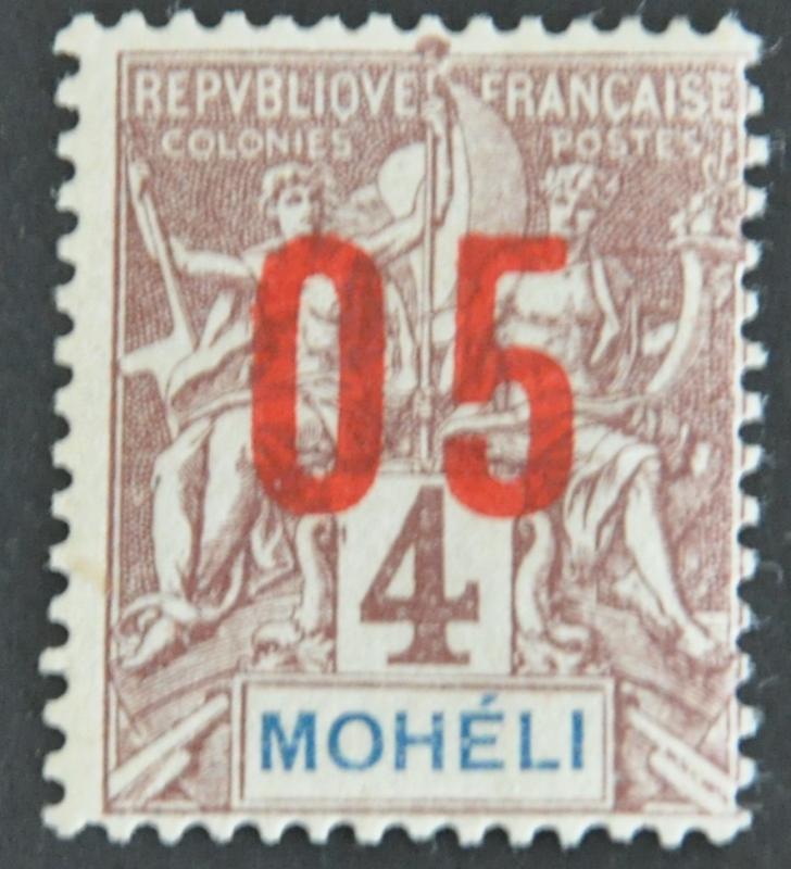 DYNAMITE Stamps: Moheli Scott #17  MINT