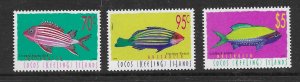Cocos Island 327-29  1978 set 3  VF  NH