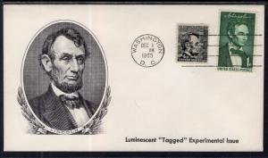 US 1282a Lincoln Tagged Unknown U/A FDC